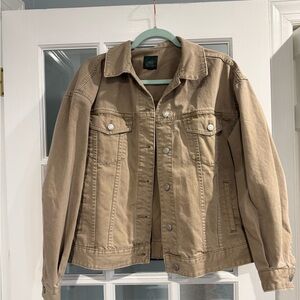 NWOT Wild Fable Tan Denim Jacket small